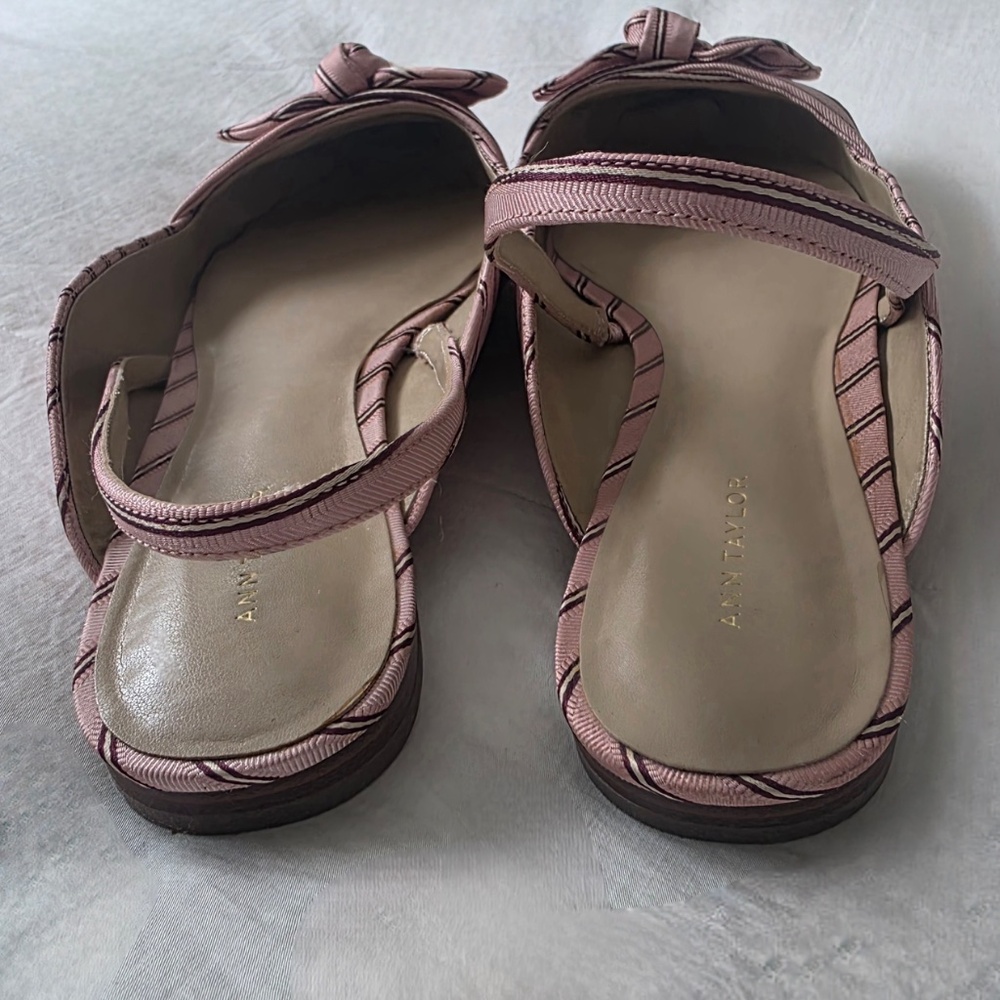 Striped sling backs - Picture 6 of 7